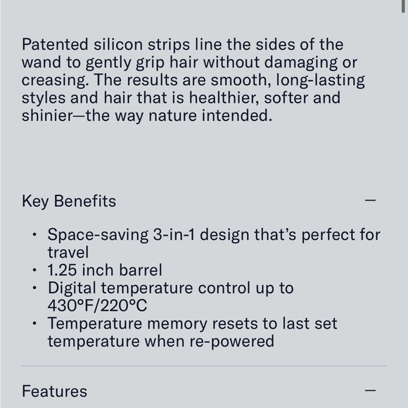 Bio Ionic OnePass Oval Wand 1.25” Barrel - Picture 6 of 6